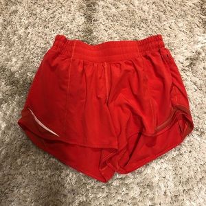 Cardinal red 4inch hotty hot shorts size 6